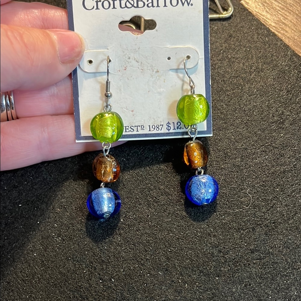 Croft & Barrow Multicolor Beaded Earrings